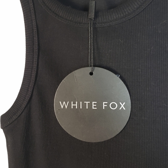 WHITE FOX ice Breaker Ribbed Mini Dress Butterfly NWT - Picture 5 of 7